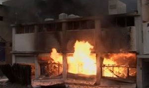 وزير الصناعة: معملmp4 مرخّص والحريق جراء تسرّب للغاز من خارجه