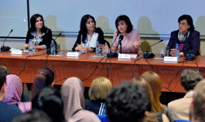 ندوة حوارية عن المرأة في الحكم في الجامعة اللبنانية- الأميركية