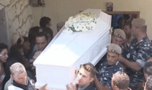 الرقيب الاول ادمون سمعان الى مثواه الأخير