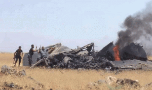 بالفيديو.. الجيش الحر يسقط طائرة ميغ تابعة للنظام في ريف درعا