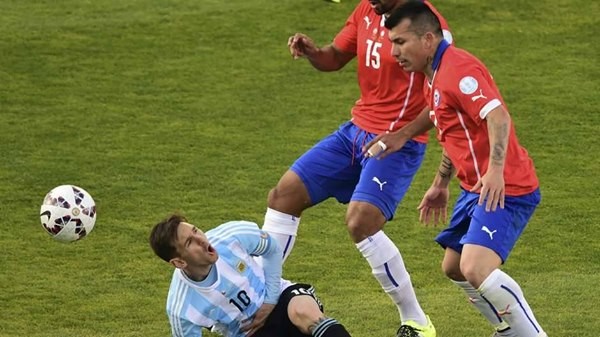 leonel messi argentina chile