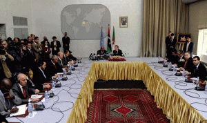 الحكومة الليبية ترحب بالتوقيع على مسودة الاتفاق السياسي