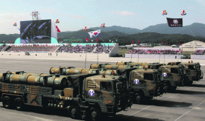 كوريا الشمالية تطلق 5 صواريخ قصيرة المدى