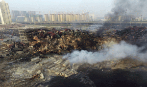 الصين: 4 حرائق جديدة في موقع إنفجار” تيانجين”