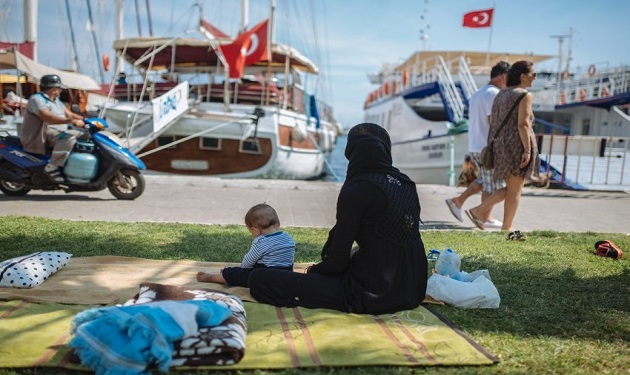 لاجئة سورية في بودروم تركيا