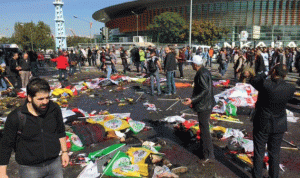 تركيا: هجوم أنقرة نفّذه إنتحاريان يحمل كلّ منهما 5 كيلوغرام من الـ TNT