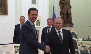 الأسد لبوتين: من المستحيل إستعادة تدمر من دونكم