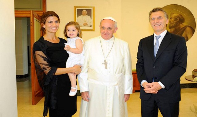 Mauricio_Macri-juliana macri pope francis