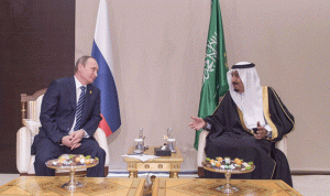 الملك سلمان يناقش تسوية الأزمة السورية مع بوتين