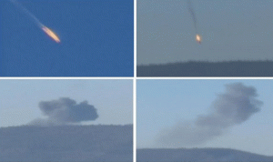 بالصور والفيديو.. تركيا تُسقط مقاتلة روسية وموسكو تتحضّر للرد