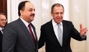 وزير خارجية قطر من موسكو: الأسد راعي رئيسي للإرهاب