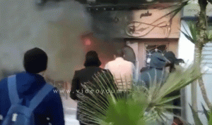 بالصور والفيديو.. هجوم في القاهرة بالـ”مولوتوف” يوقع ضحايا
