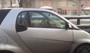 بالفيديو.. فتاة تحيك وهي تقود السيارة