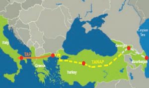 ﻿أذربيجان تستثمر في مشروع خط أنابيب «تاناب» للغاز الطبيعي