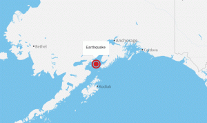 زلزال قوي يهز ساحل ألاسكا الجنوبي