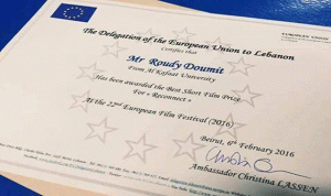 “Reconnect” لرودي ضومط ينال الجائزة الأولى لمهرجان السينما الأوروبية