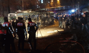 بالصور والفيديو… انفجار يستهدف الشرطة جنوب شرقي تركيا