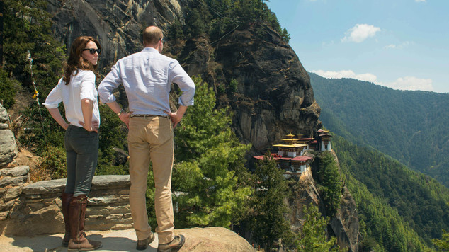 William and Kate admire the view