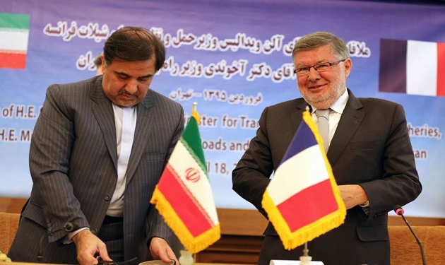 Iran-France-Transport-Ministers