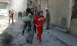 قتلى وجرحى جراء قصف روسي على حلب