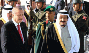 أردوغان يستقبل العاهل السعودي