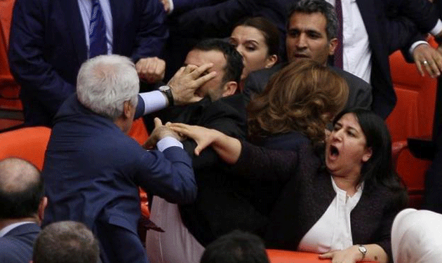 scuffle-in-Parliament-in-Ankara-Turkey