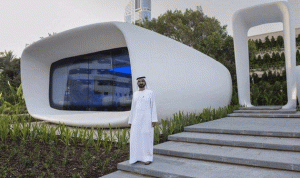 بالصور… حاكم دبي يفتتح أول مكتب مطبوع بتقنية ثلاثية الأبعاد