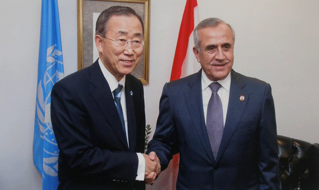ban-ki-moon-and-michel-sleiman