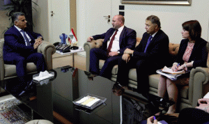 إبراهيم إستقبل غلايزر وبحثا قانون العقوبات الأميركية وتداعياته على لبنان
