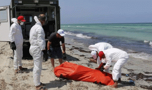الهلال الأحمر الليبي انتشل جثث 11 مهاجراً قضوا غرقاً