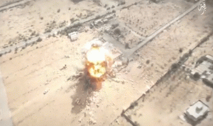 بالفيديو… “داعش” يصوّر من الجو عملية انتحارية في بنغازي