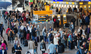 بالفيديو… إخلاء مطار فرانكفورت بسبب تهديد أمني