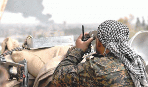 مقتل مقاتلين كرديين واصابة جنديين فرنسيين في انفجار طائرة داعشية بلا طيار