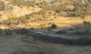 الجيش الاسرائيلي يوقف العمل في شق طريق شمال شبعا