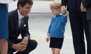 بالصور والفيديو… رئيس الوزراء الكندي في موقف محرج سببه الأمير جورج!