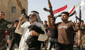 قتلى من الحشد العشائري المؤيد للحكومة العراقية بغارة جوية قرب الموصل