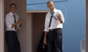 بالفيديو… أوباما نفد صبره من بيل كلينتون!