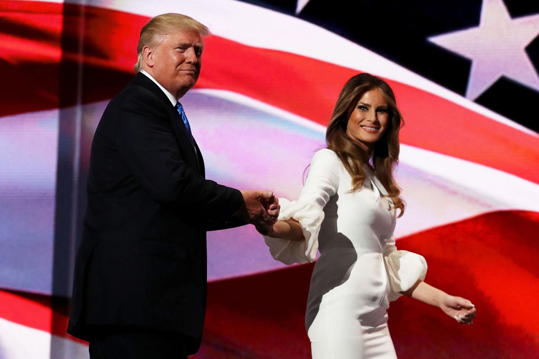 donald-trump-stands-with-his-wife-melania