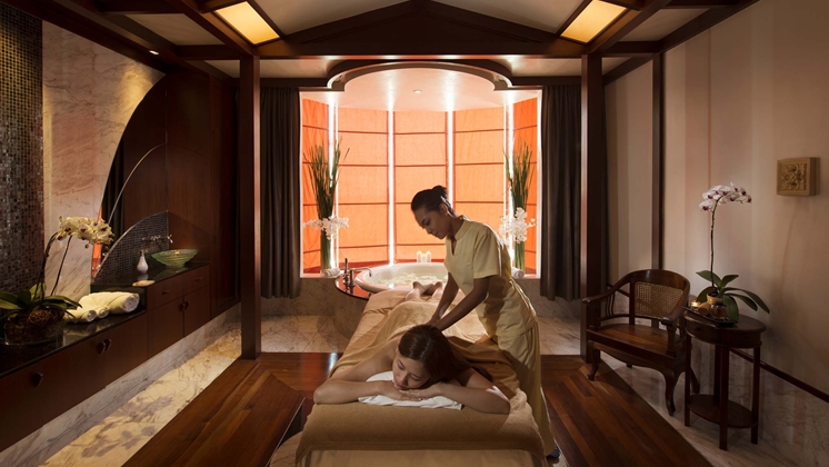 For a touch of hedonism,  the Life Spa offers a full array of holistic spa treatments,  as well as sauna and steam room,  in a setting of understated luxury and tranquil harmony.