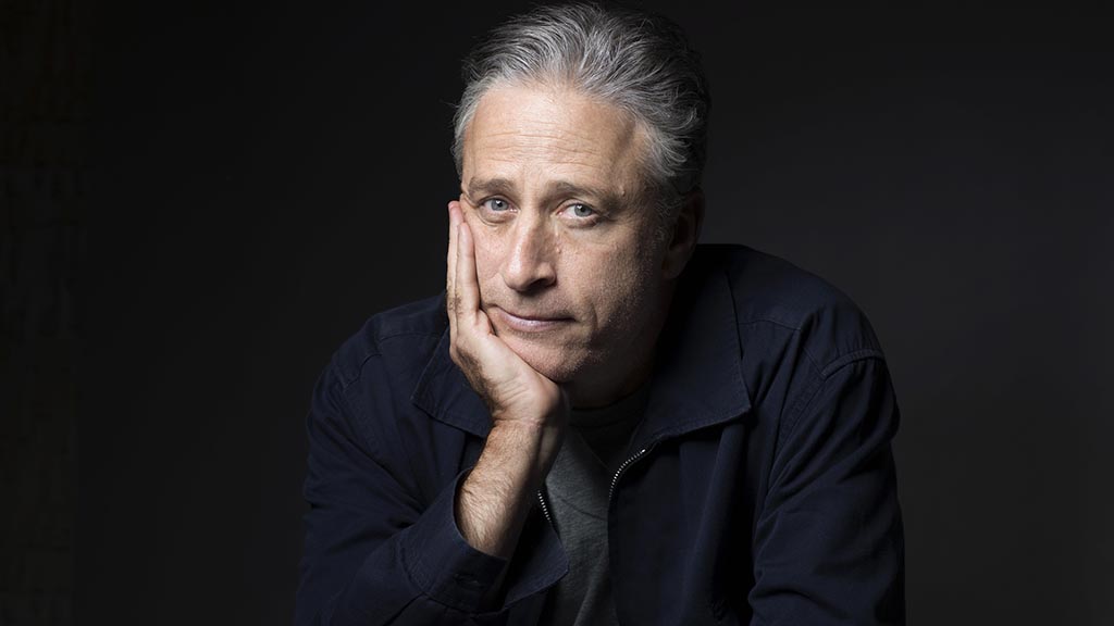 In this Nov. 7, 2014 photo, Jon Stewart poses for a portrait in promotion of his film,"Rosewater," in New York. Stewart, who hosts the political satire series "The Daily Show with Jon Stewart," makes his directorial and screenwriting debut in the film about a journalist who is detained in Iran. (Photo by Victoria Will/Invision/AP)