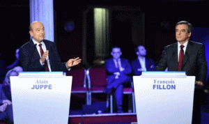 مناظرة أخيرة بين فرنسوا فيون وآلان جوبيه قبل الإقتراع