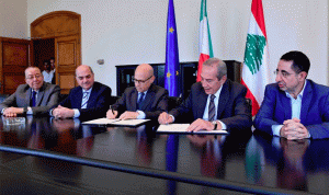 توقيع اتفاق مع ايطاليا يتعلق باعتمادات باريس3