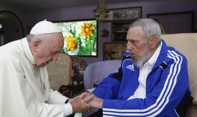 pope-fidel-castro