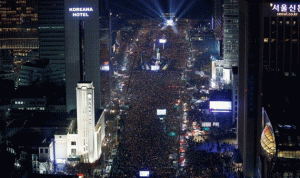 تظاهرة حاشدة في سيول للمطالبة باستقالة رئيسة كوريا الجنوبيّة