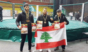 ميداليات لبعثة لبنان في بطولة العالم بالـ MMA
