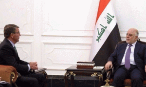 كارتر في العراق للاطلاع على سير عملية الموصل