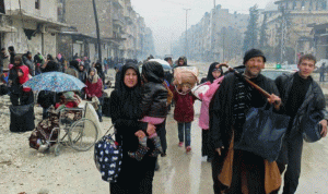 الدفعة الثالثة من مهجّري حلب تصل إلى ريف المدينة