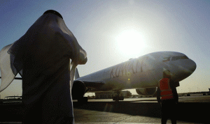 تحويل رحلات جوية بالكويت بسبب الطقس