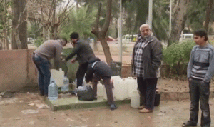 دخول معدات صيانة إلى عين الفيجة لإصلاح مضخات مياه دمشق