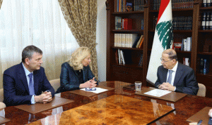 كاغ من بعبدا: الشراكة المتينة بين لبنان والامم المتحدة ستتواصل